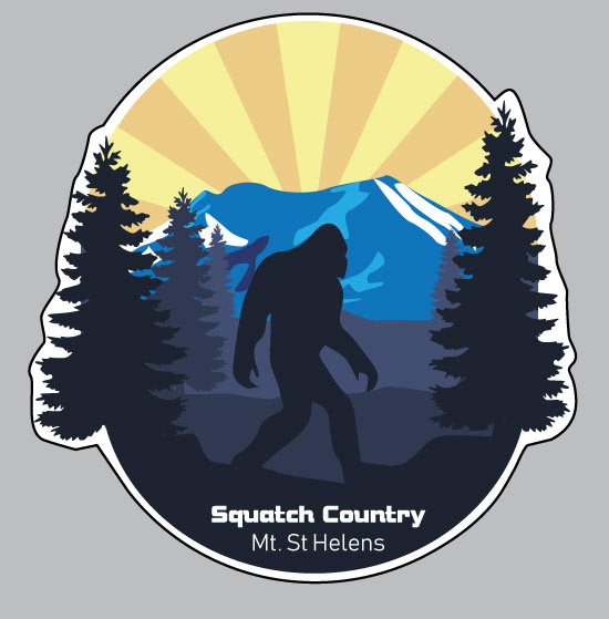 Another custom design for the Bigfoot festival.