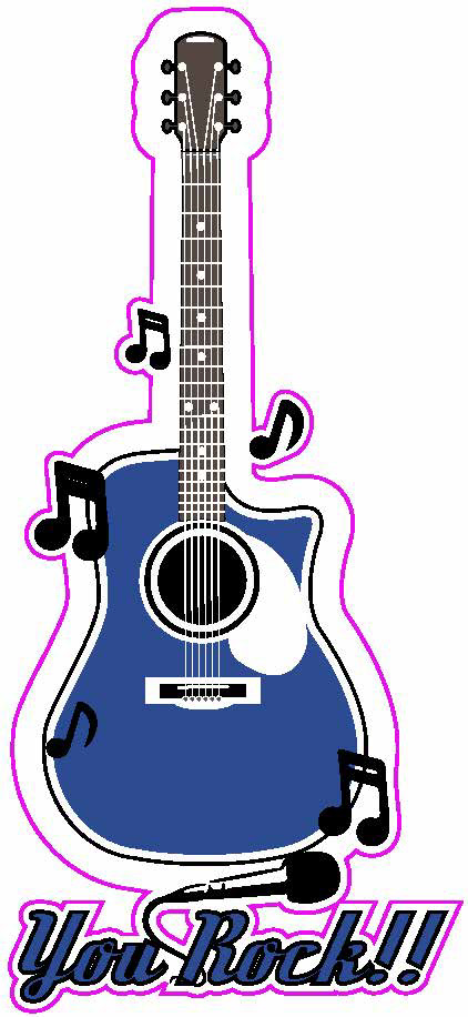 You Rock guitar sticker I created.