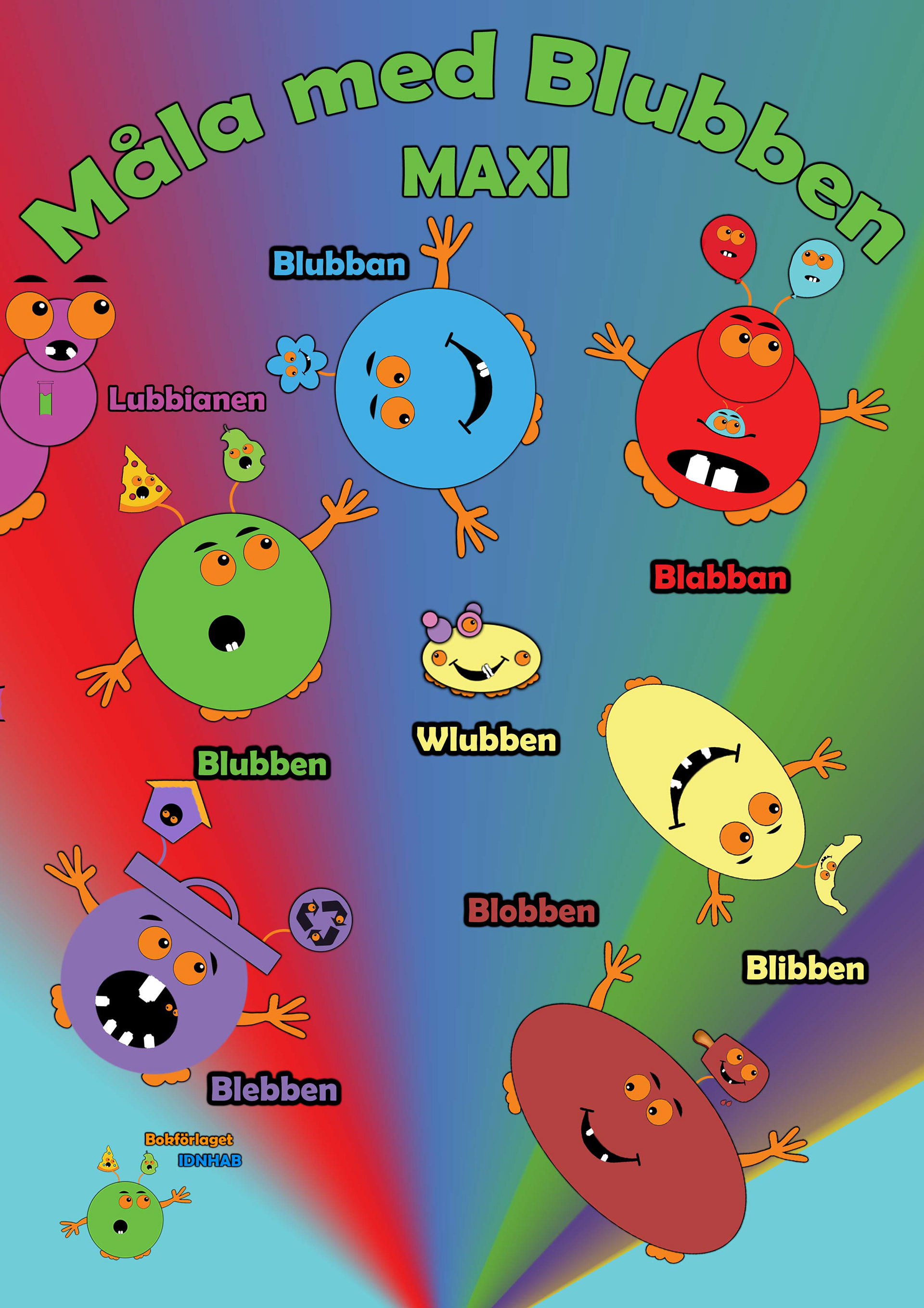 Blubben och Blubbianerna:Måla med Blubben MAXI