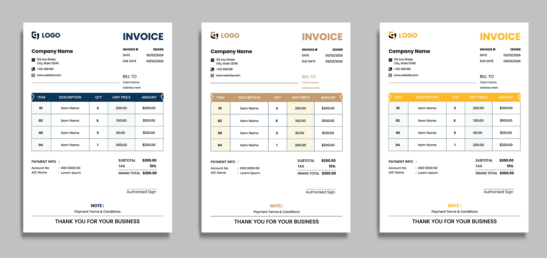 Md. Salman Al Farsi - Minimalist Professional Invoice Template