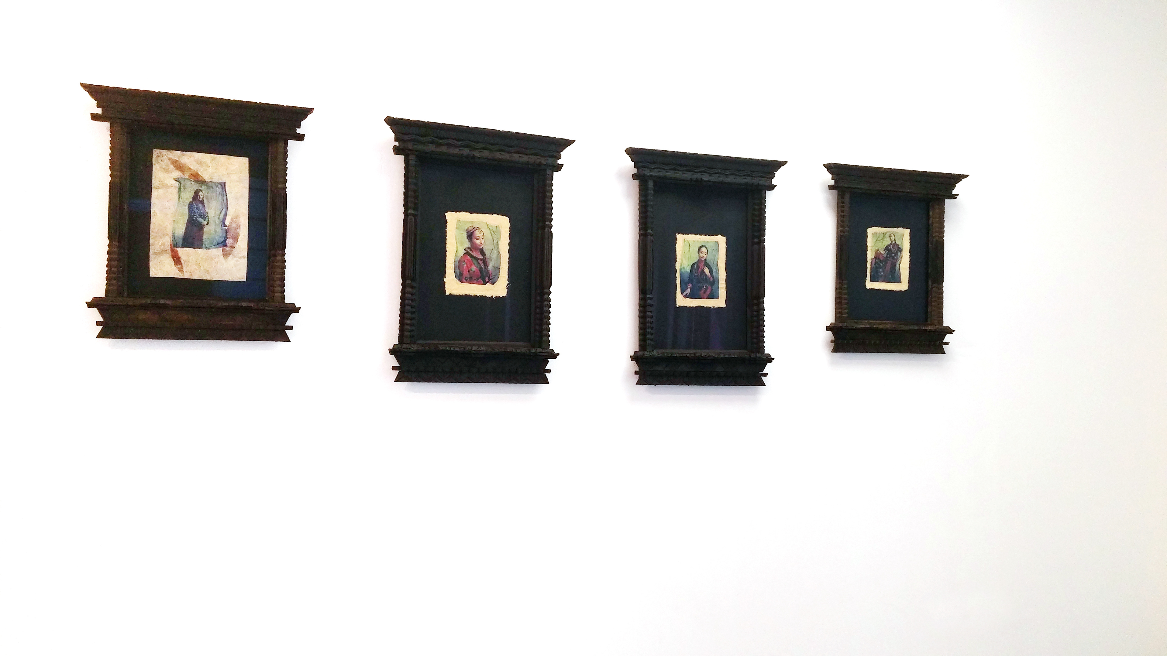 Polaroid on handmade paper - Unique Piece