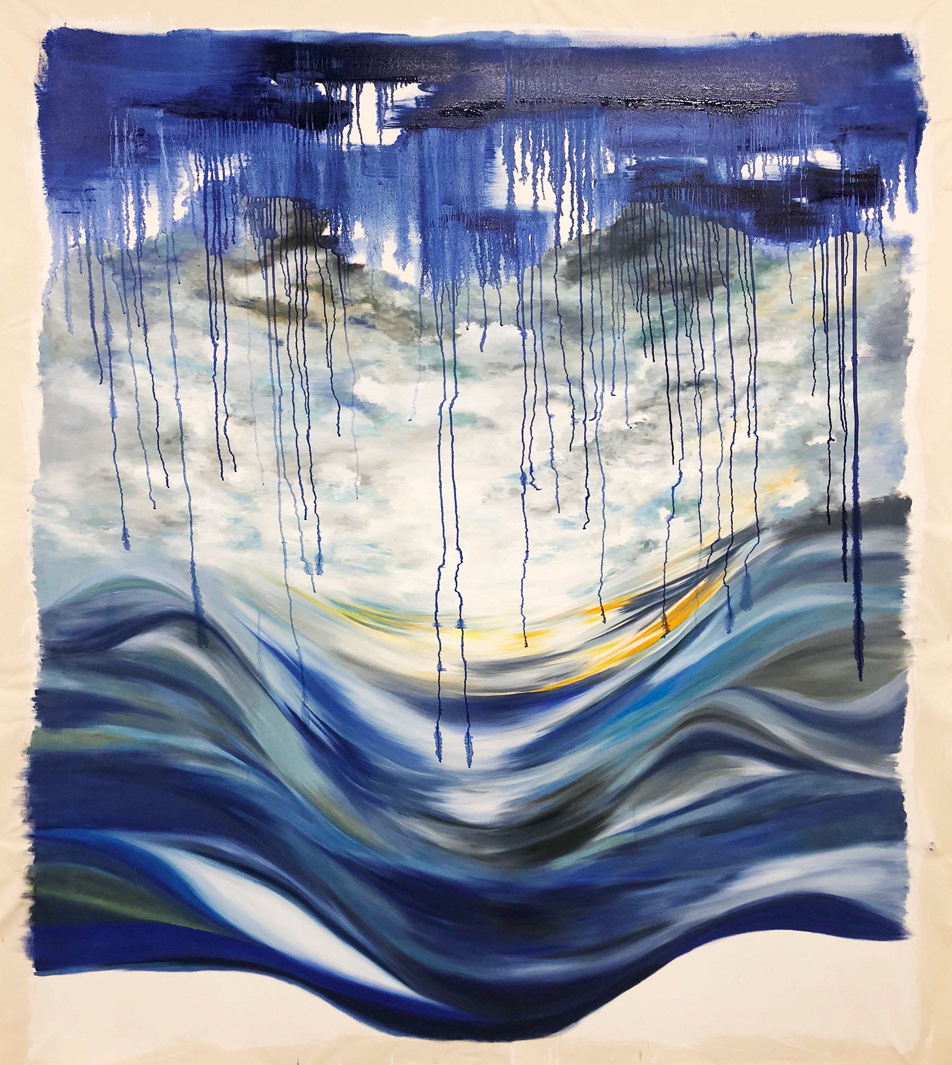 Is there anything between them?, Oil on canvas, 180 x 200 cm, 2018