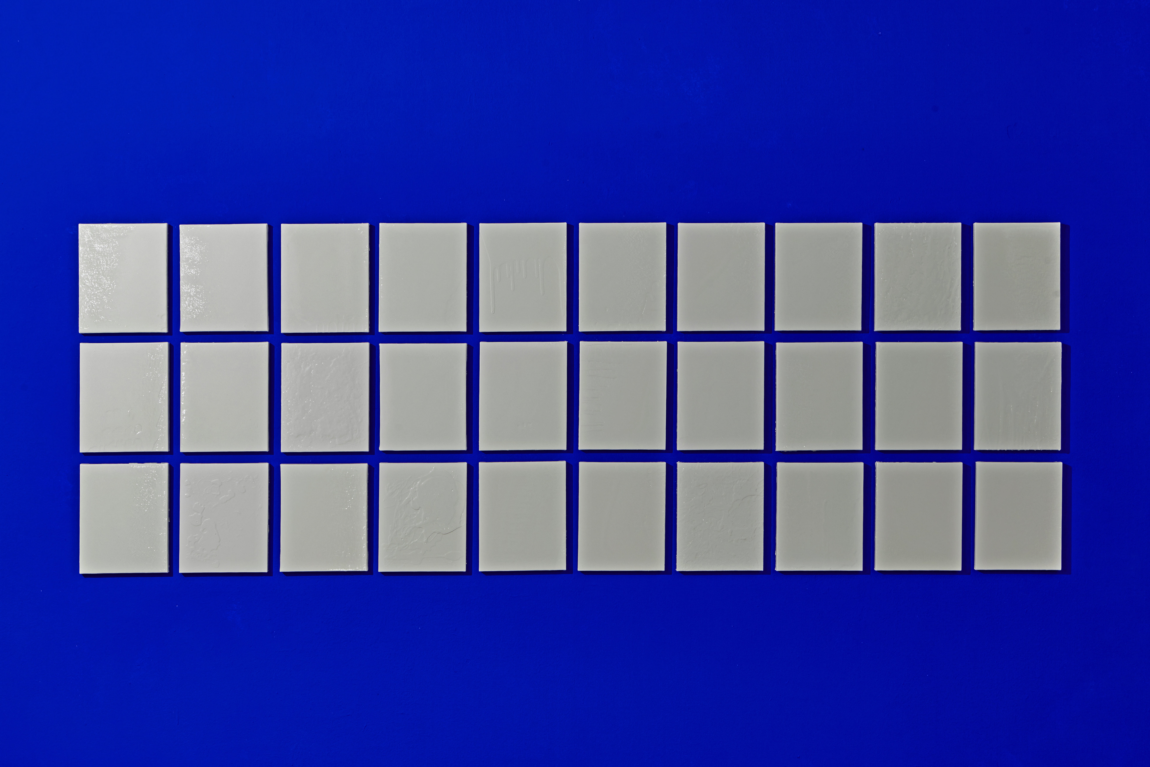 Expression of Each and Every Membrane 30 Pieces, Canvas, Oil(-based) paint, Installation, 2015~2016