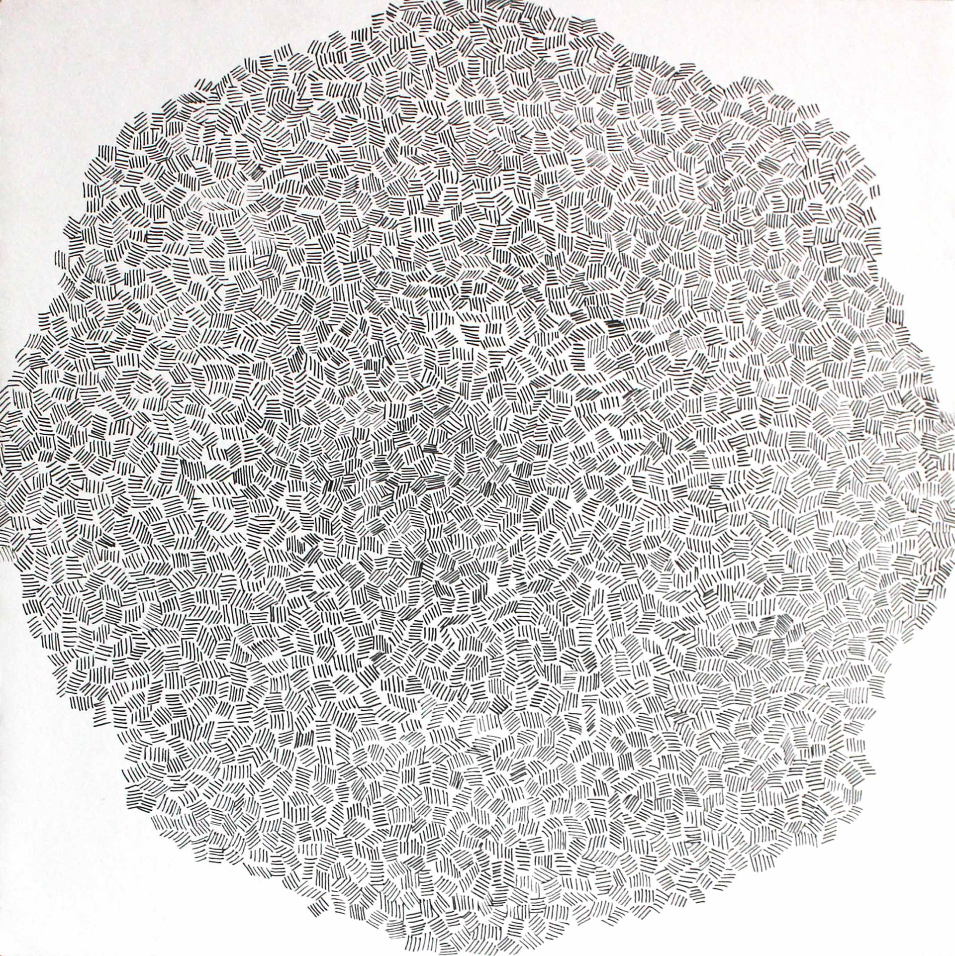 Drawing_Trace1, Pen on paper, 30 X 30 cm, 2021