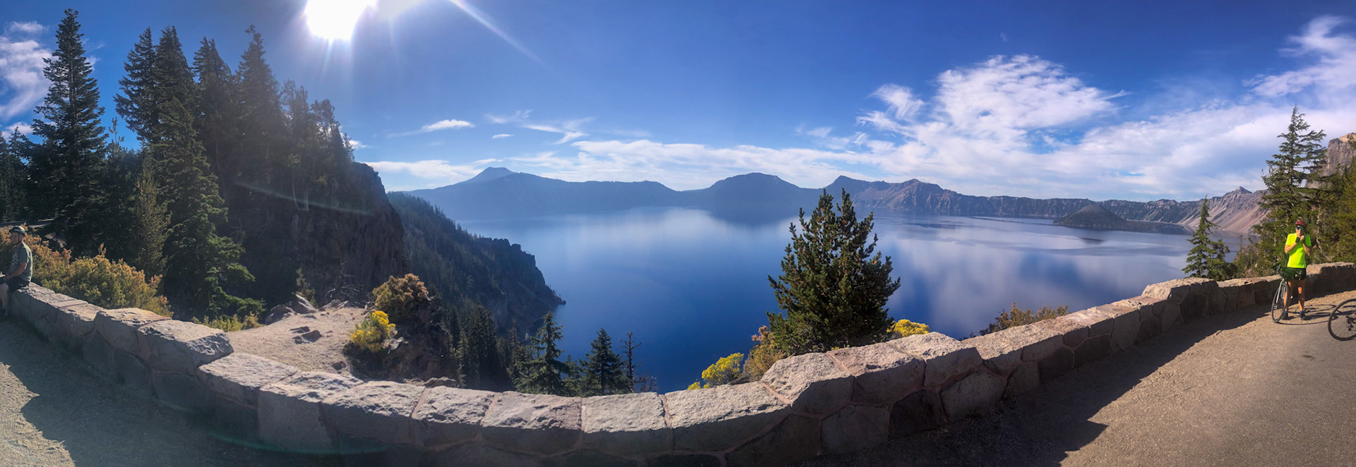 First pullout view of Crater Lake.