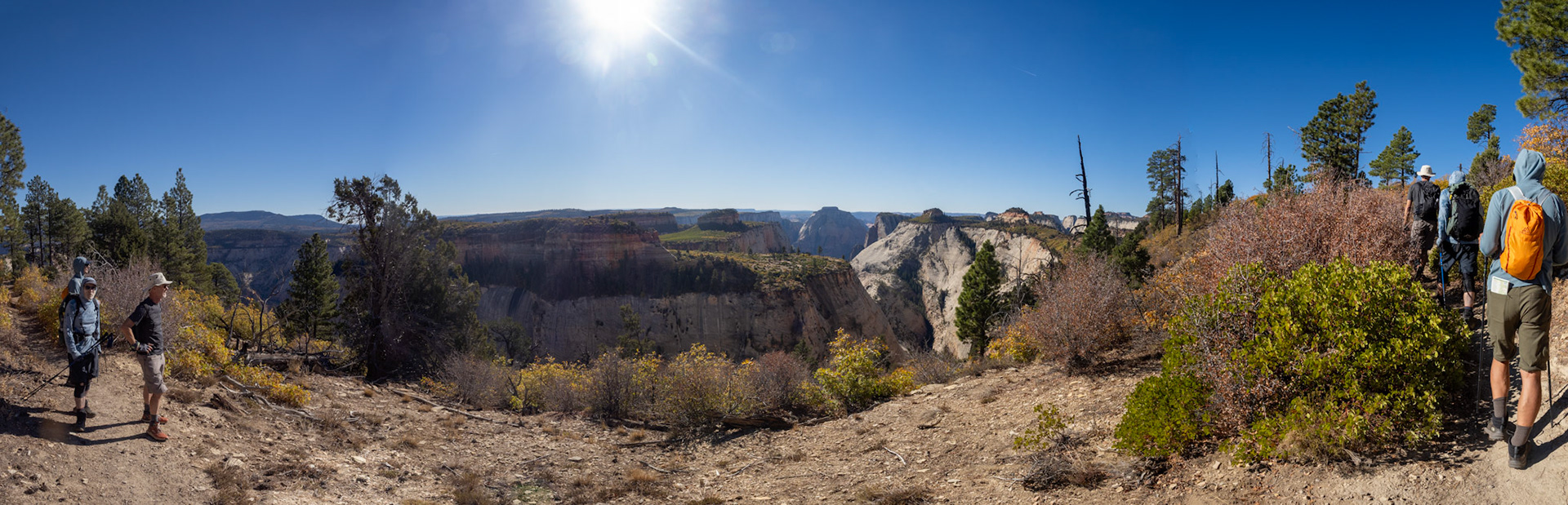 Rounding the bend to the West side of the West Rim