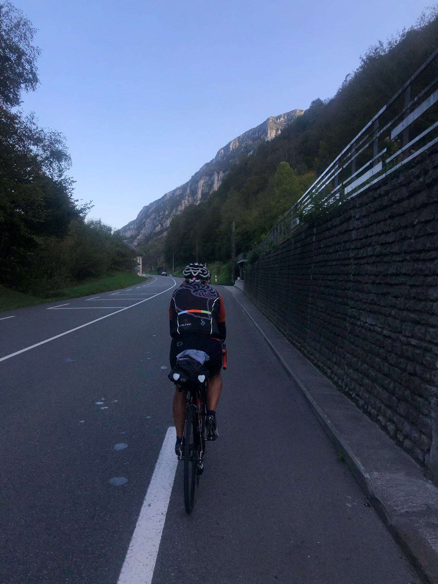 Before the sun broke over the mountain.