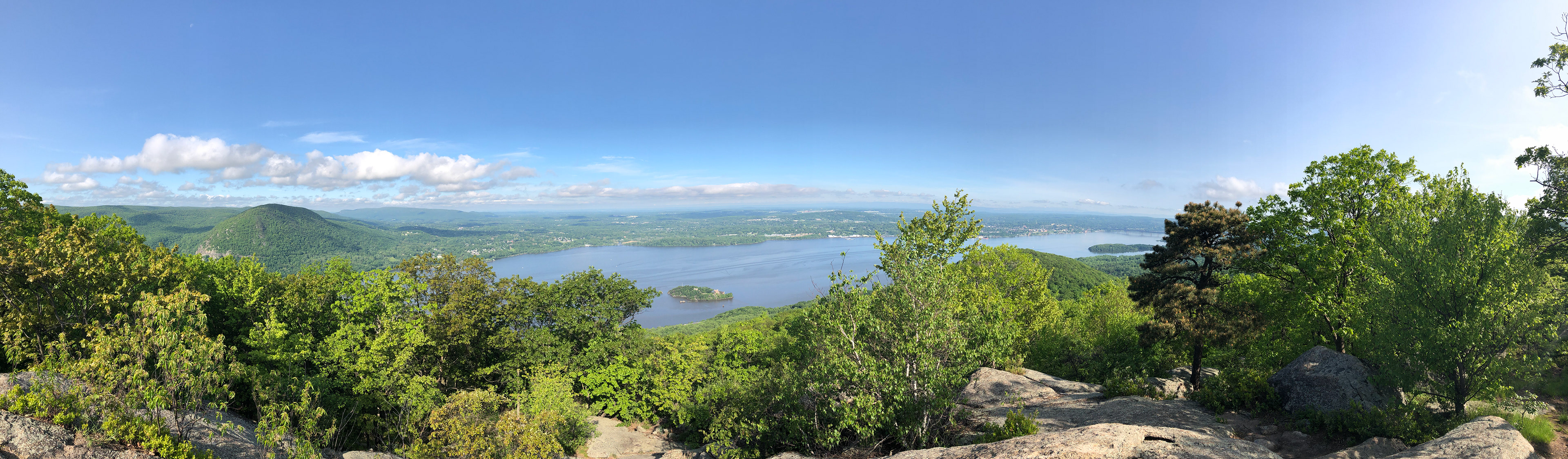 Bannerman's Island and looking Northwest