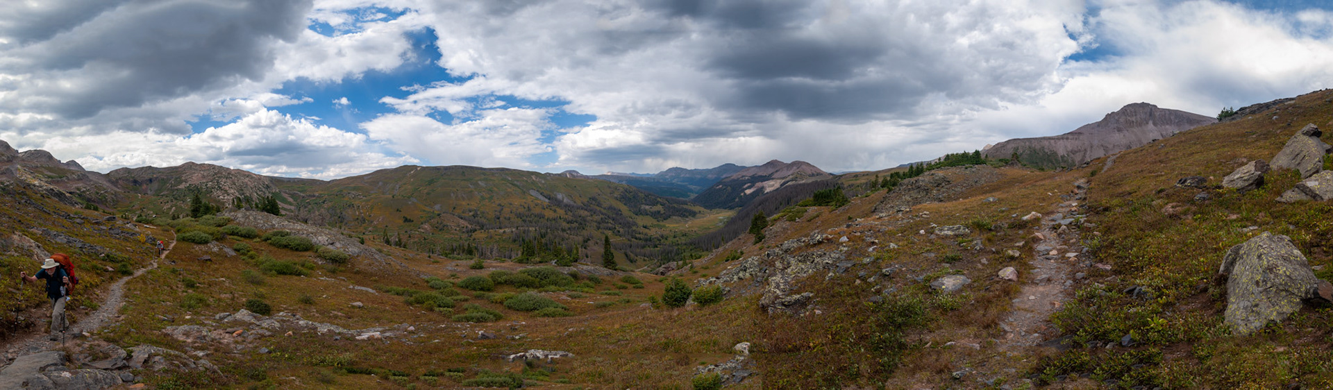 The weather was dodgy at first, but then it cleared.