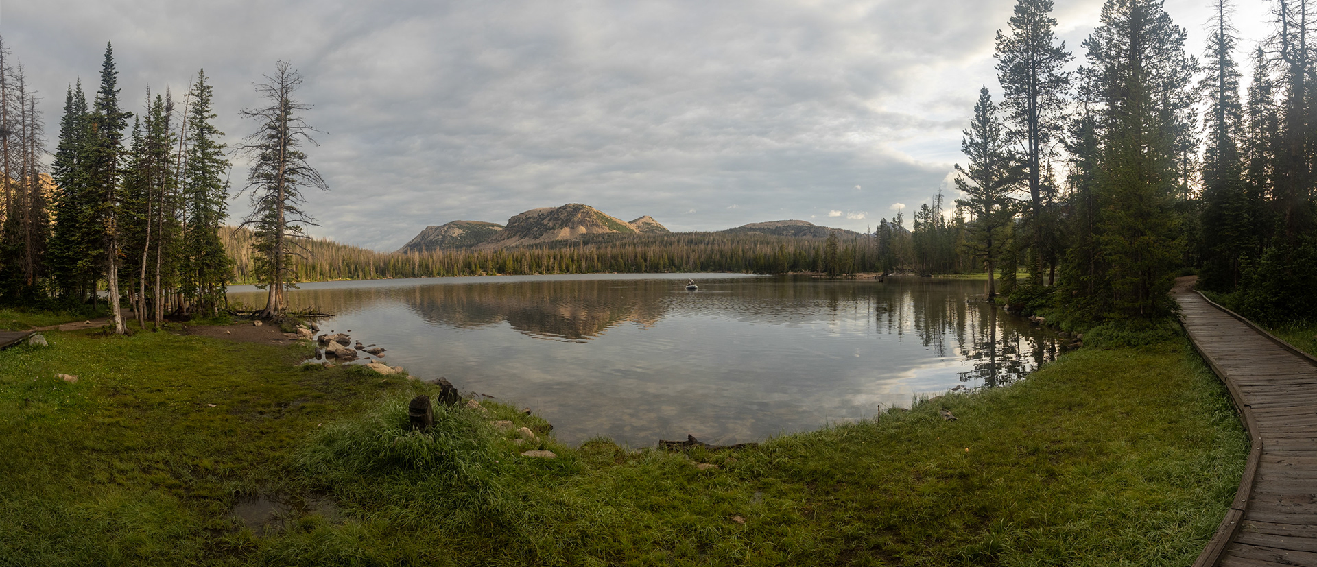 Sunday Morning Mirror Lake and Fisherdudes