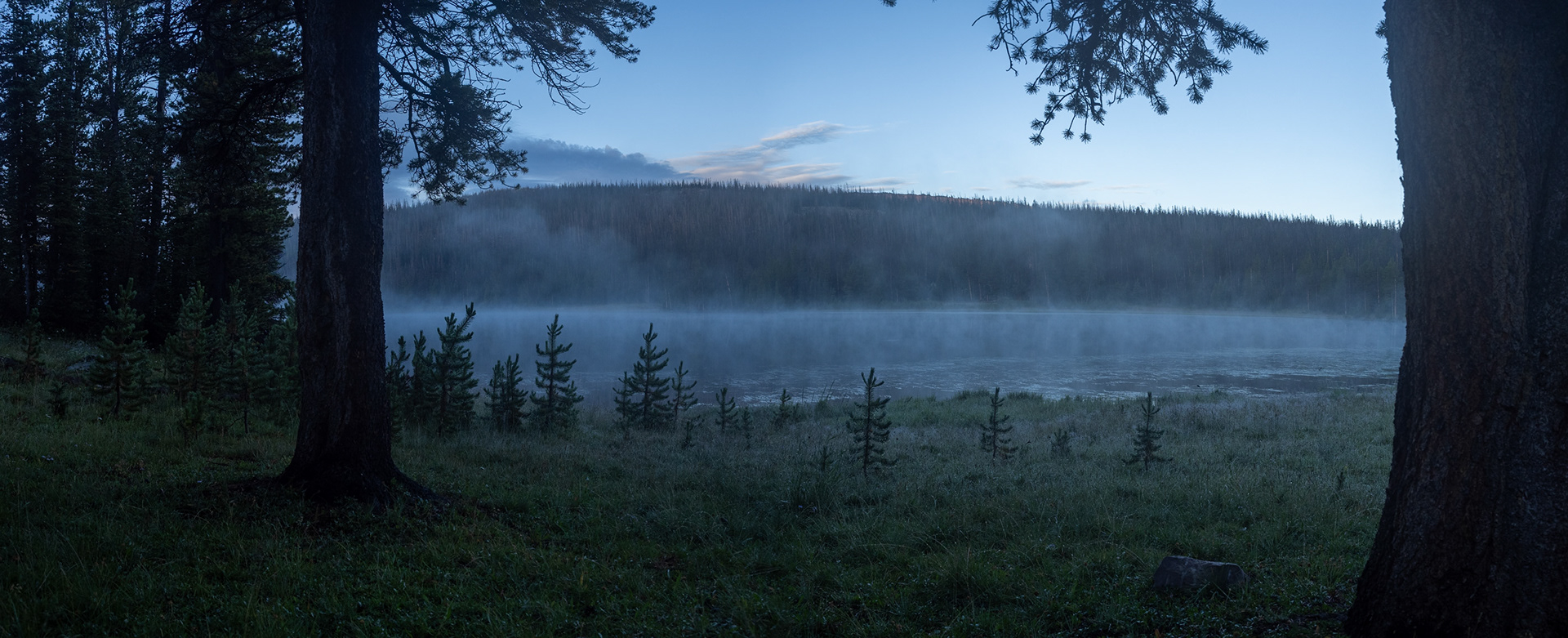 First Morning Pinto Lake from my tent