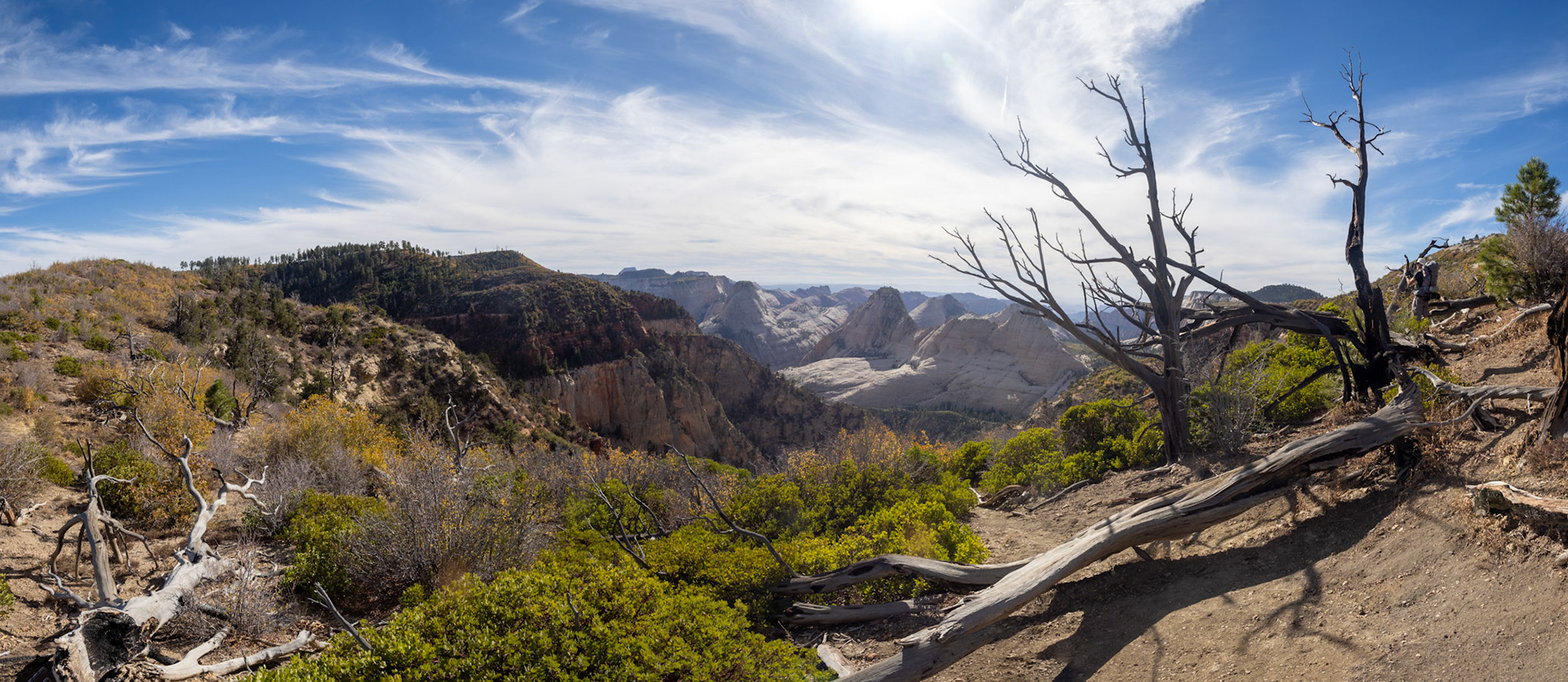 Looking down into Blue Creek