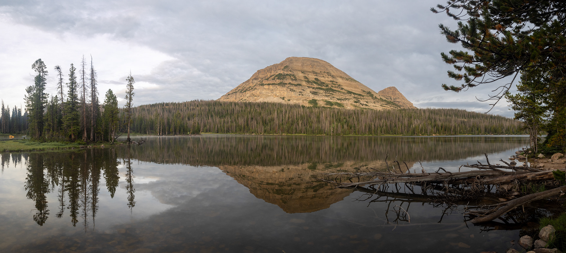 Sunday Morning Mirror Lake and Bald Mountain