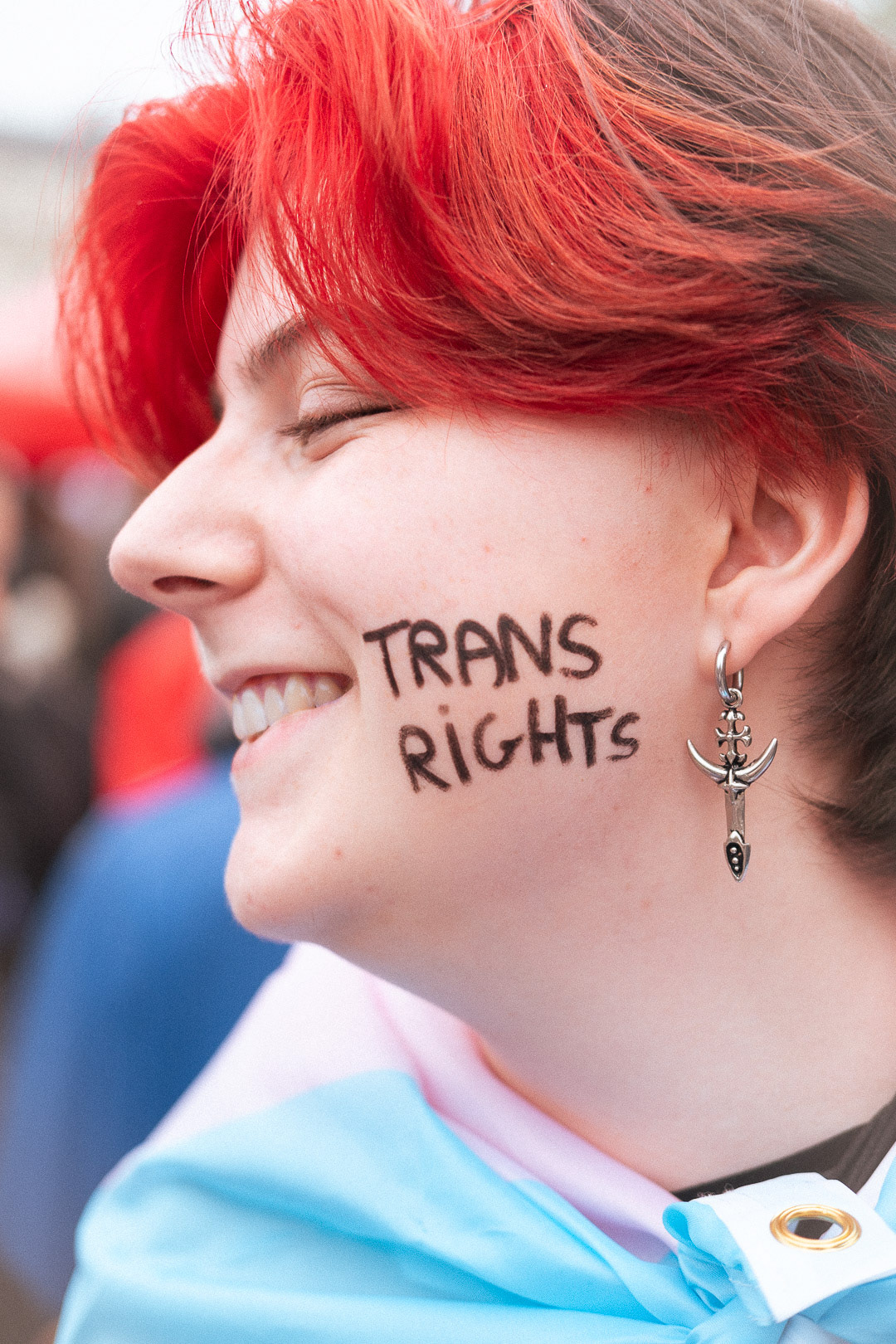 Rassemblement pour les droits Trans, Paris, 5 mai 2024.