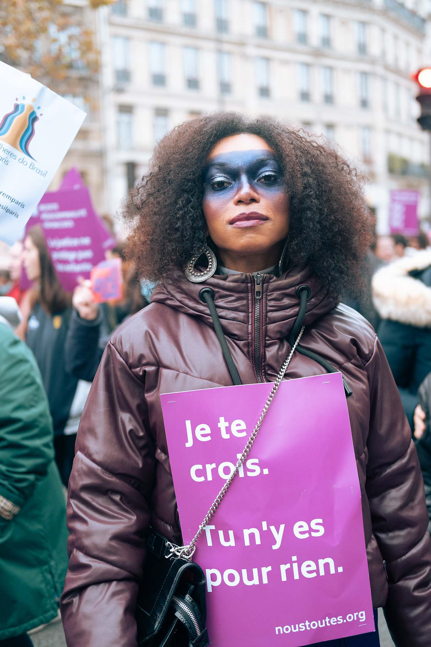 Manifestation pour dire STOP aux violences sexistes et sexuelles, Paris, 20 Novembre 2021. 