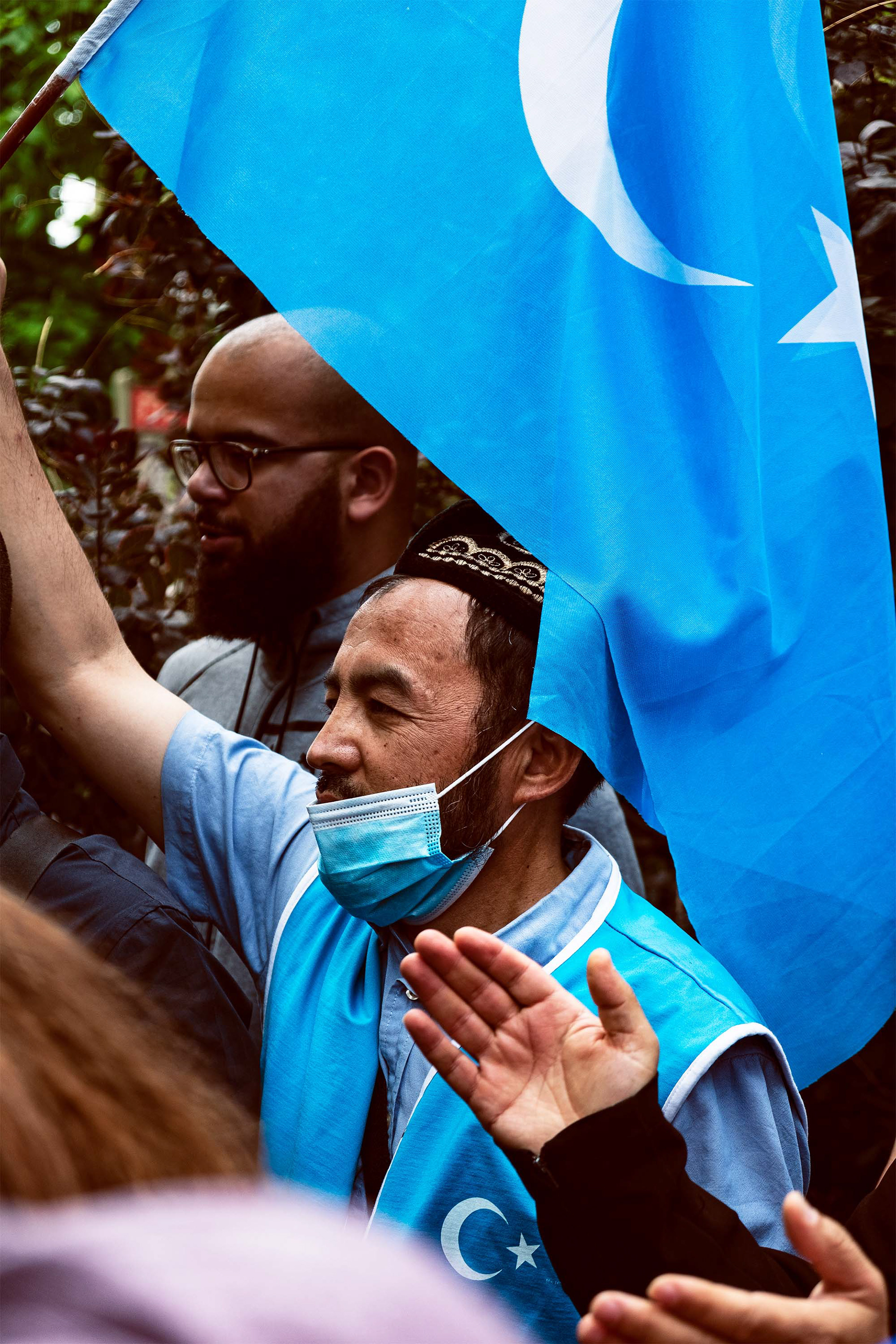 Manifestation contre le génocide Uyghur en Chine, Paris, 25 juillet 2020.