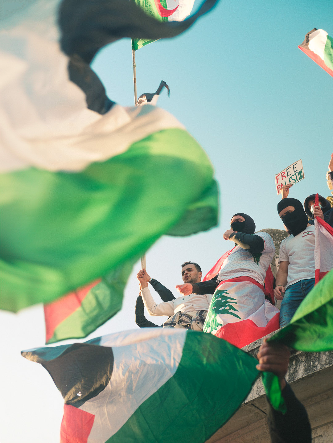 Manifestation en soutien à la Palestine, Place de la République, Paris, 23 Octobre 2023