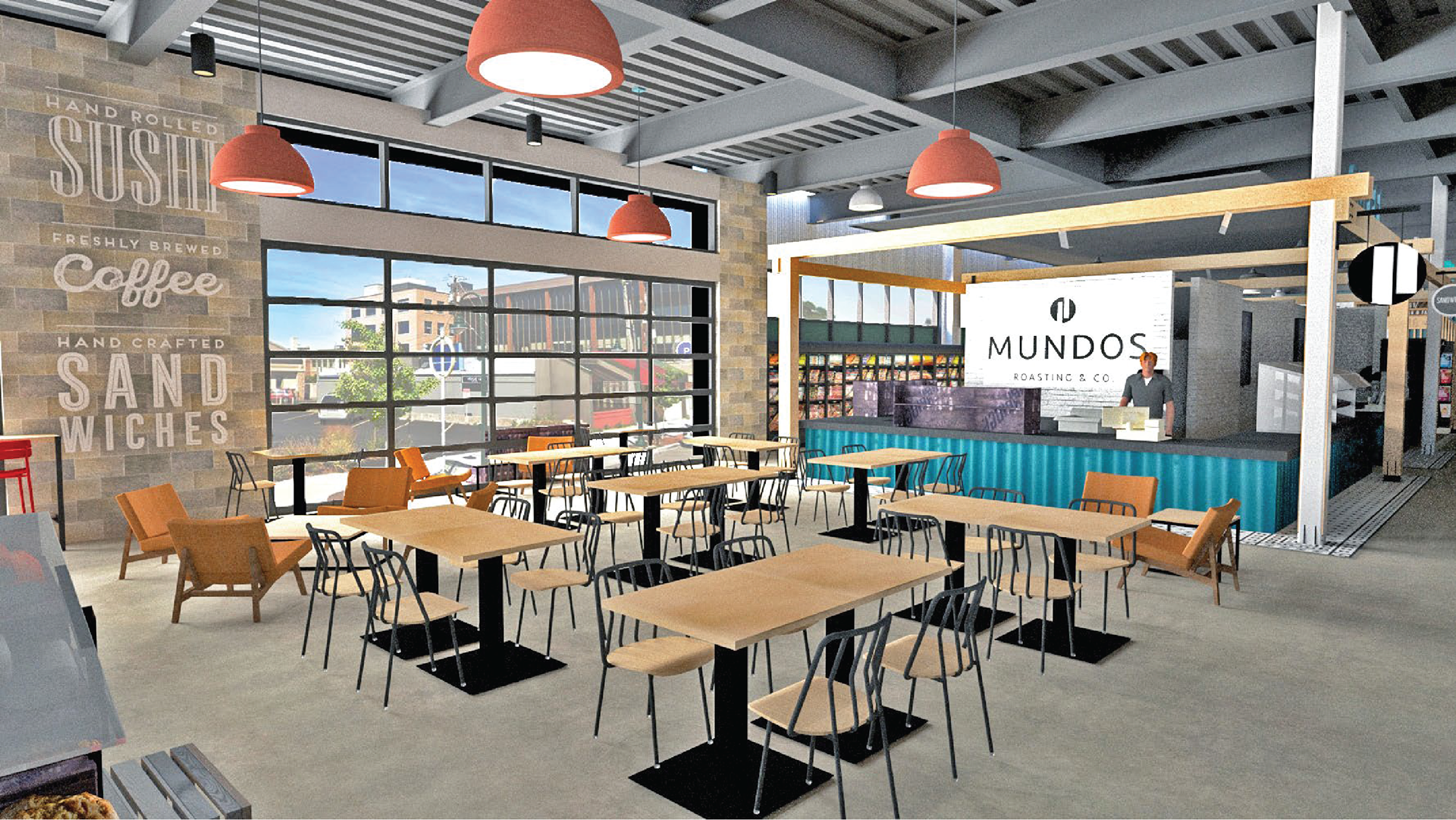 I brought in a coffee roastery to the Cafe called Mundos that is specific to the Traverse City area and could be willing to set up shop in the Market.