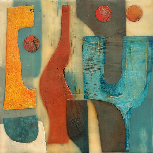 The Way She Moves, 6"x6" framed, $145