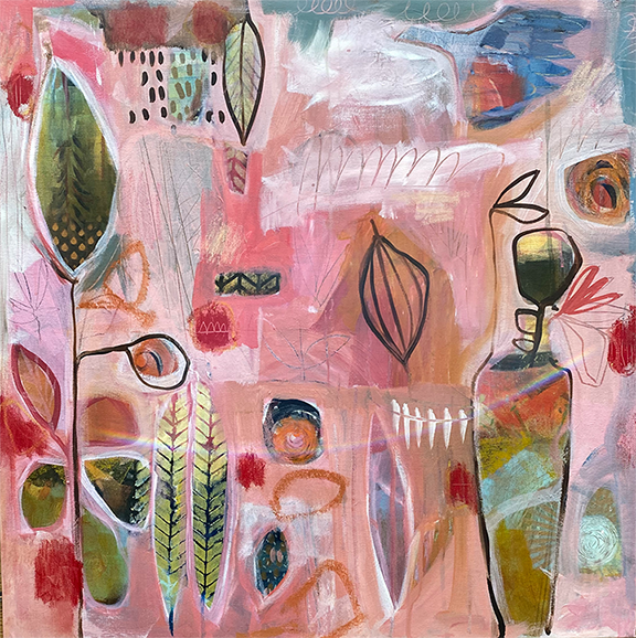 "Quiet Moments" 24x24" acrylic on canvas