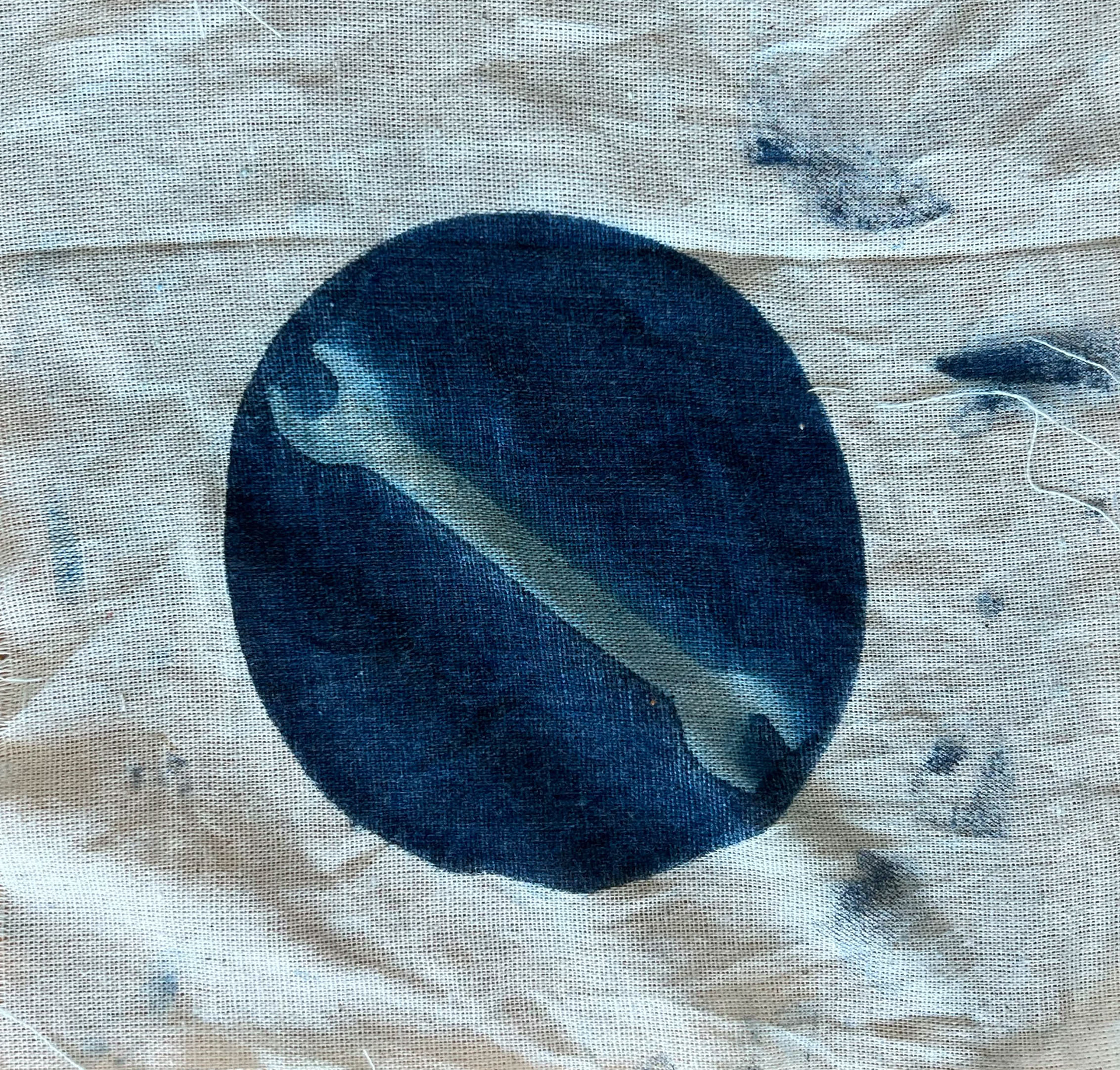 No.8, 2022, cyanotype on fabric, 14 cm