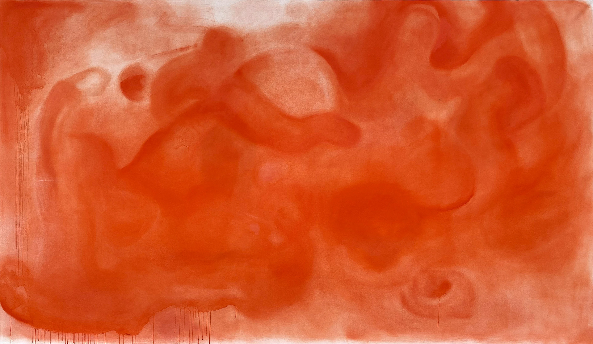 I am the Medium, 2021, painting, oil on canvas, 160 x 270 cm