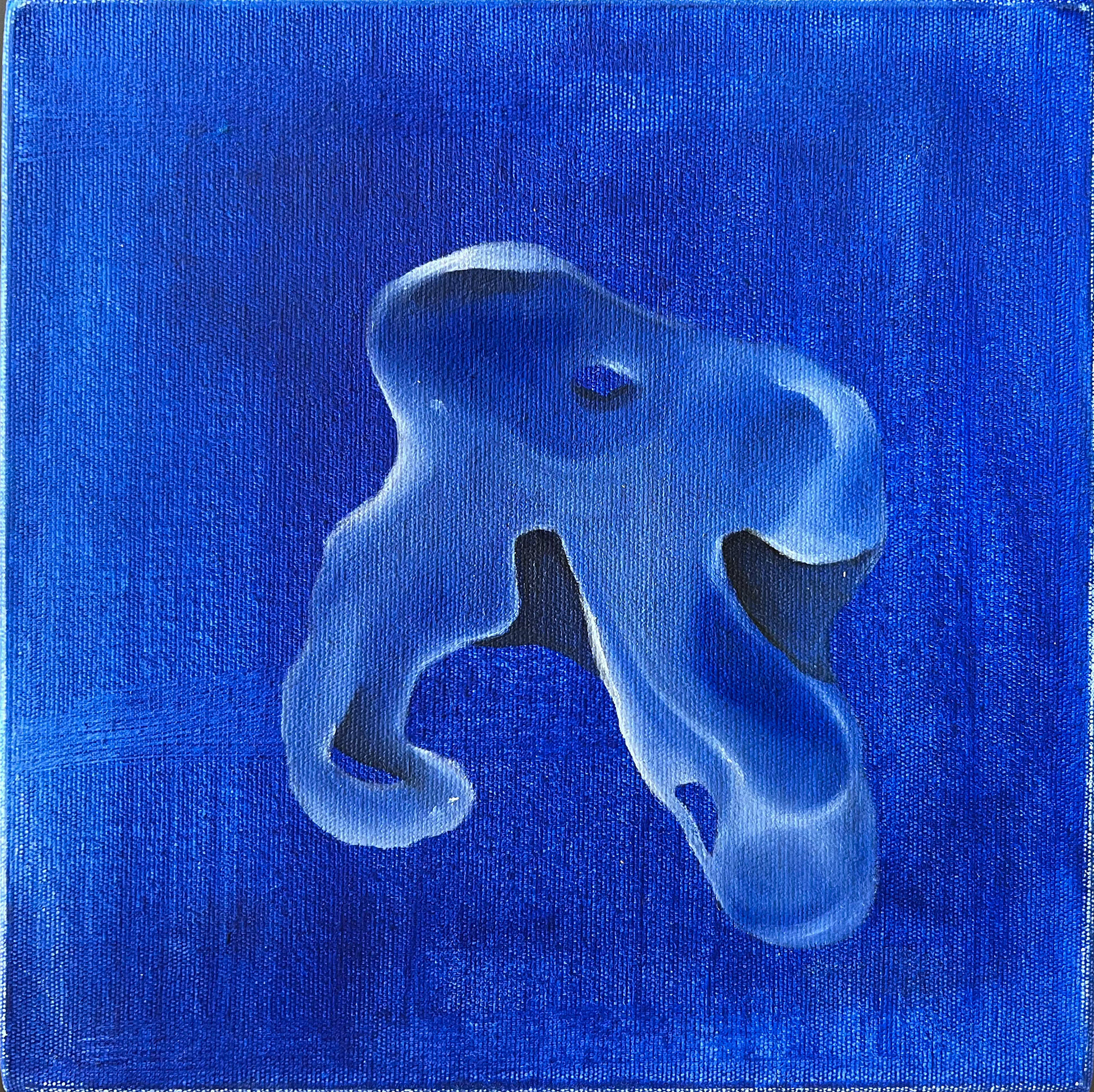 no.1b, painting, oil on canvas, 25 x 25 cm