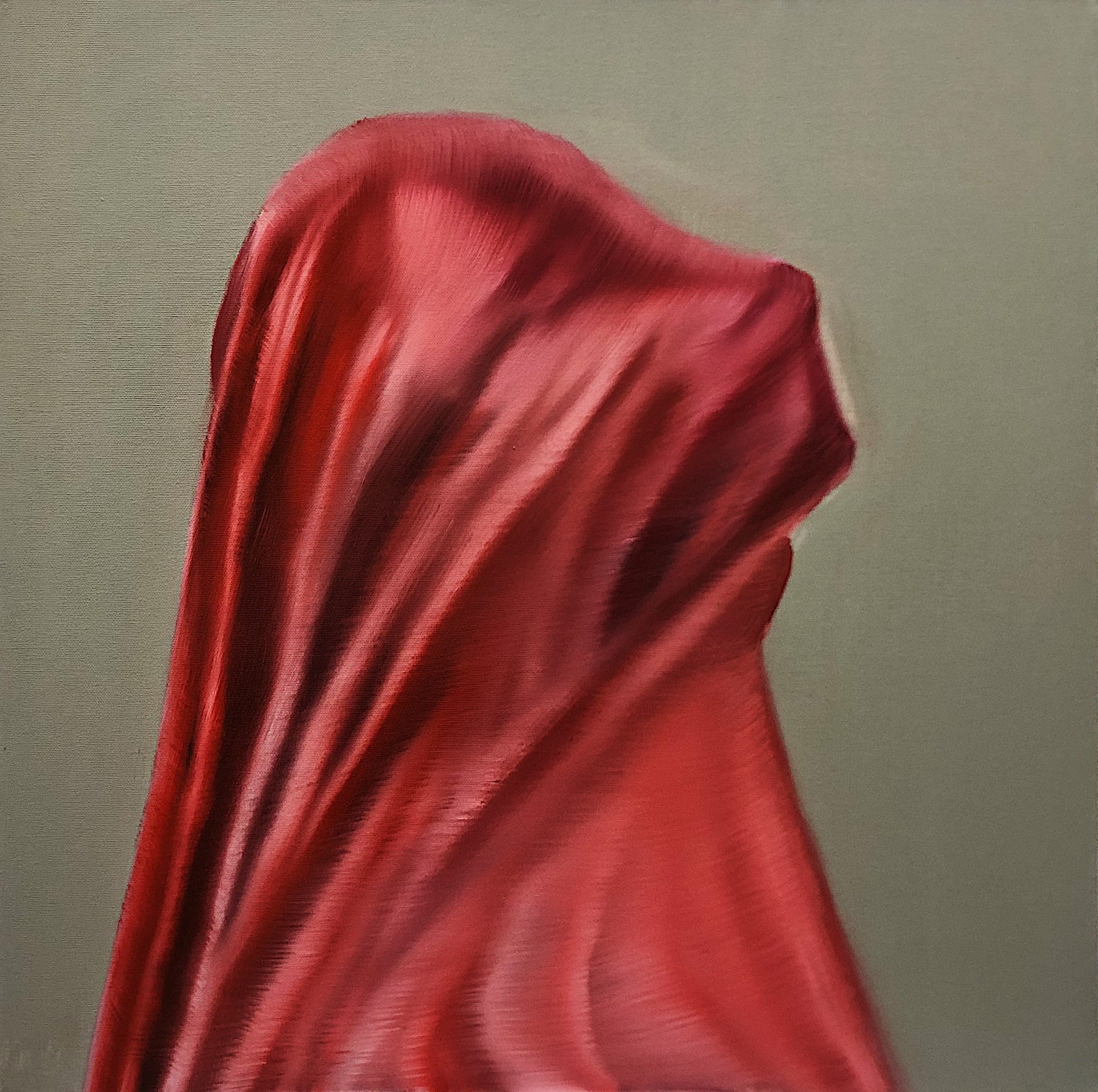 Diving in Memoir, 2020, oil on canvas, 60 x 60 cm