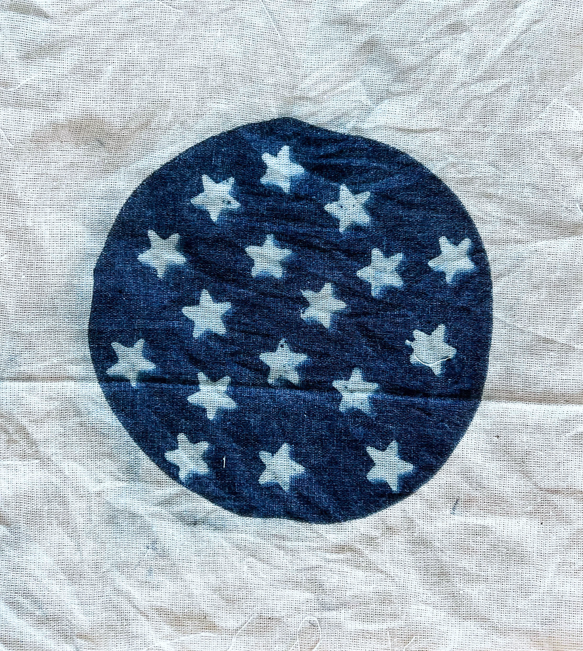 No.5, 2022, cyanotype on fabric, 23 cm