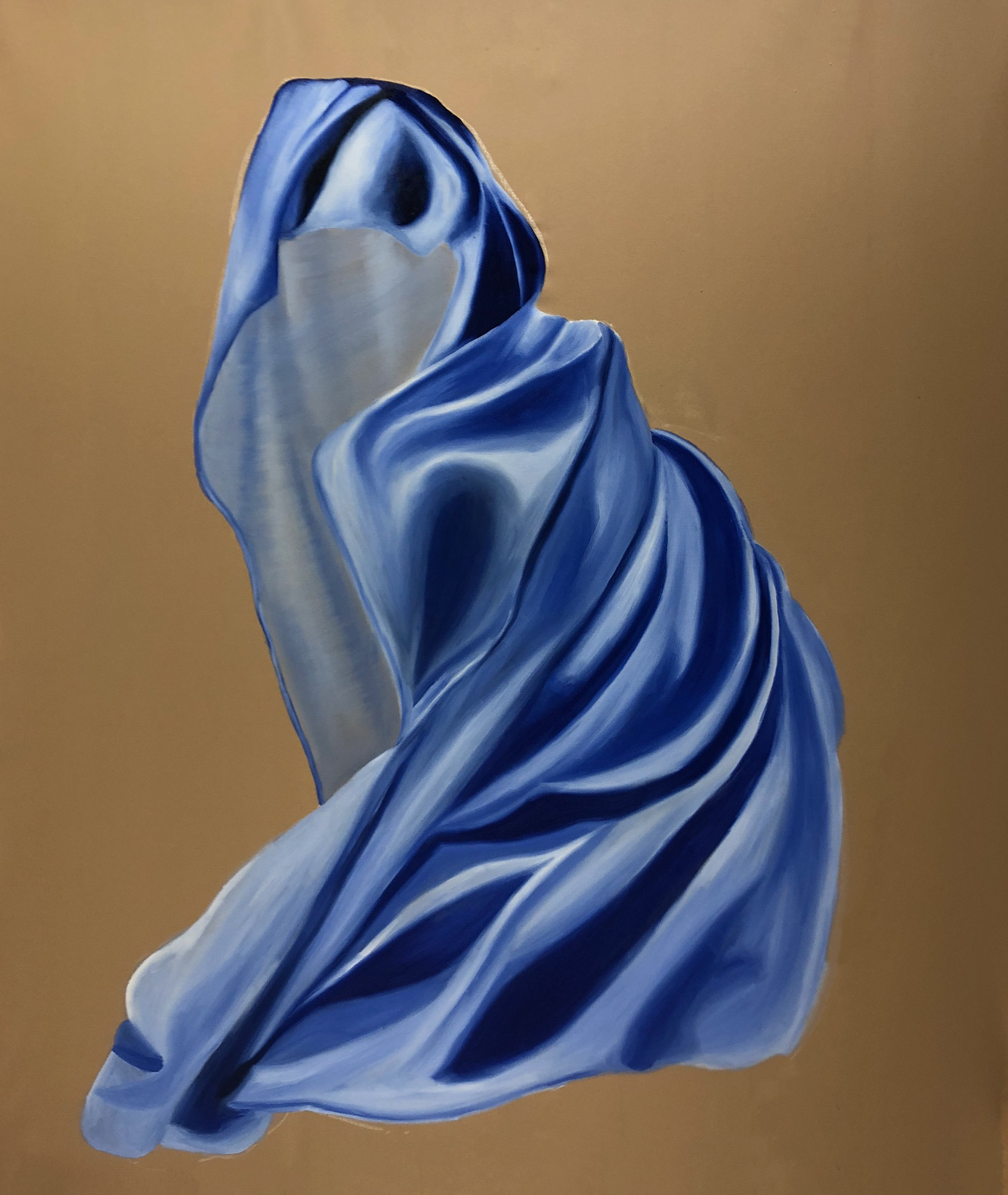 Blue Temperament, 2019, oil on canvas, 150 x 180 cm