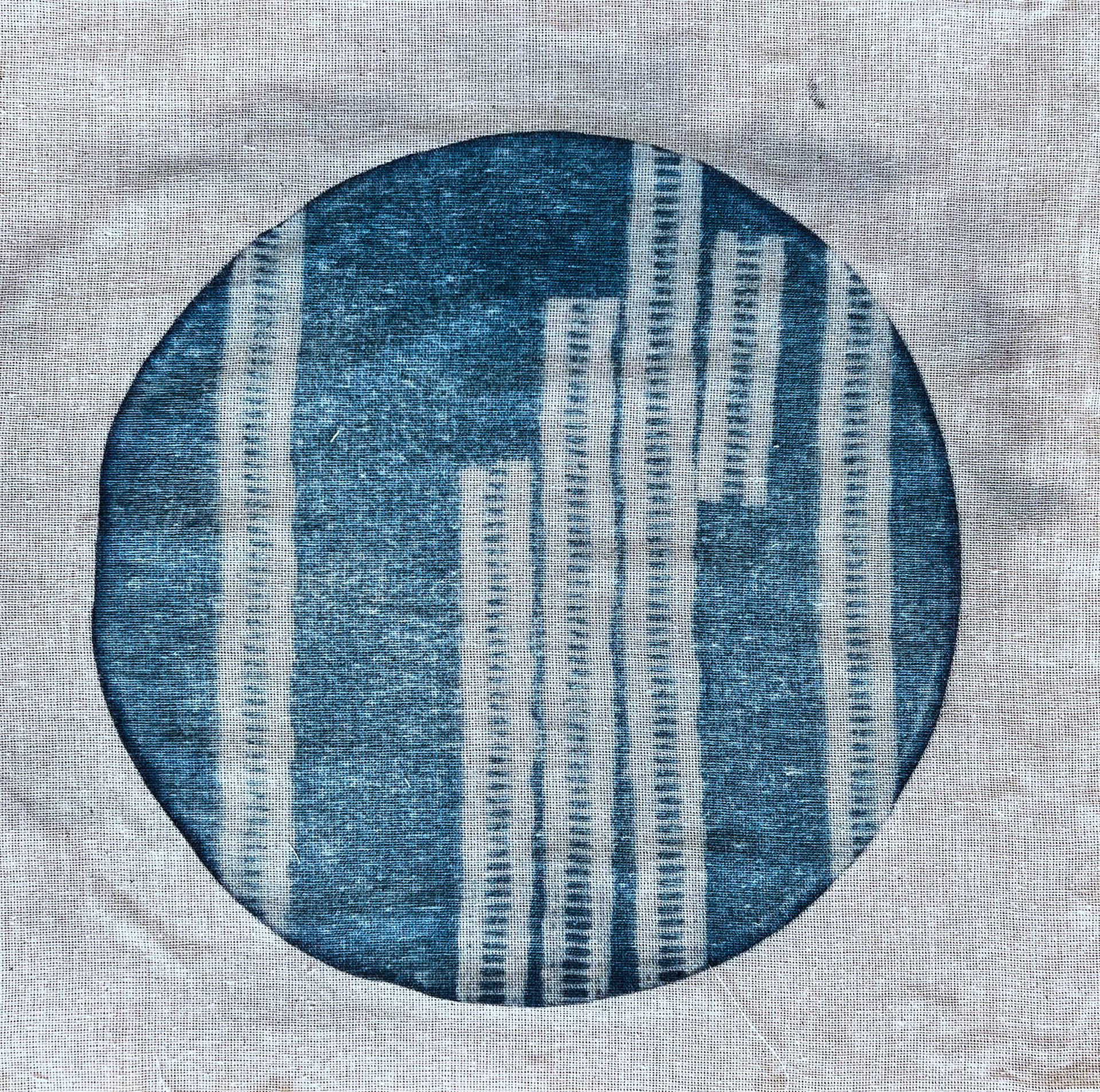 No.1, 2022, cyanotype on fabric, 29 cm