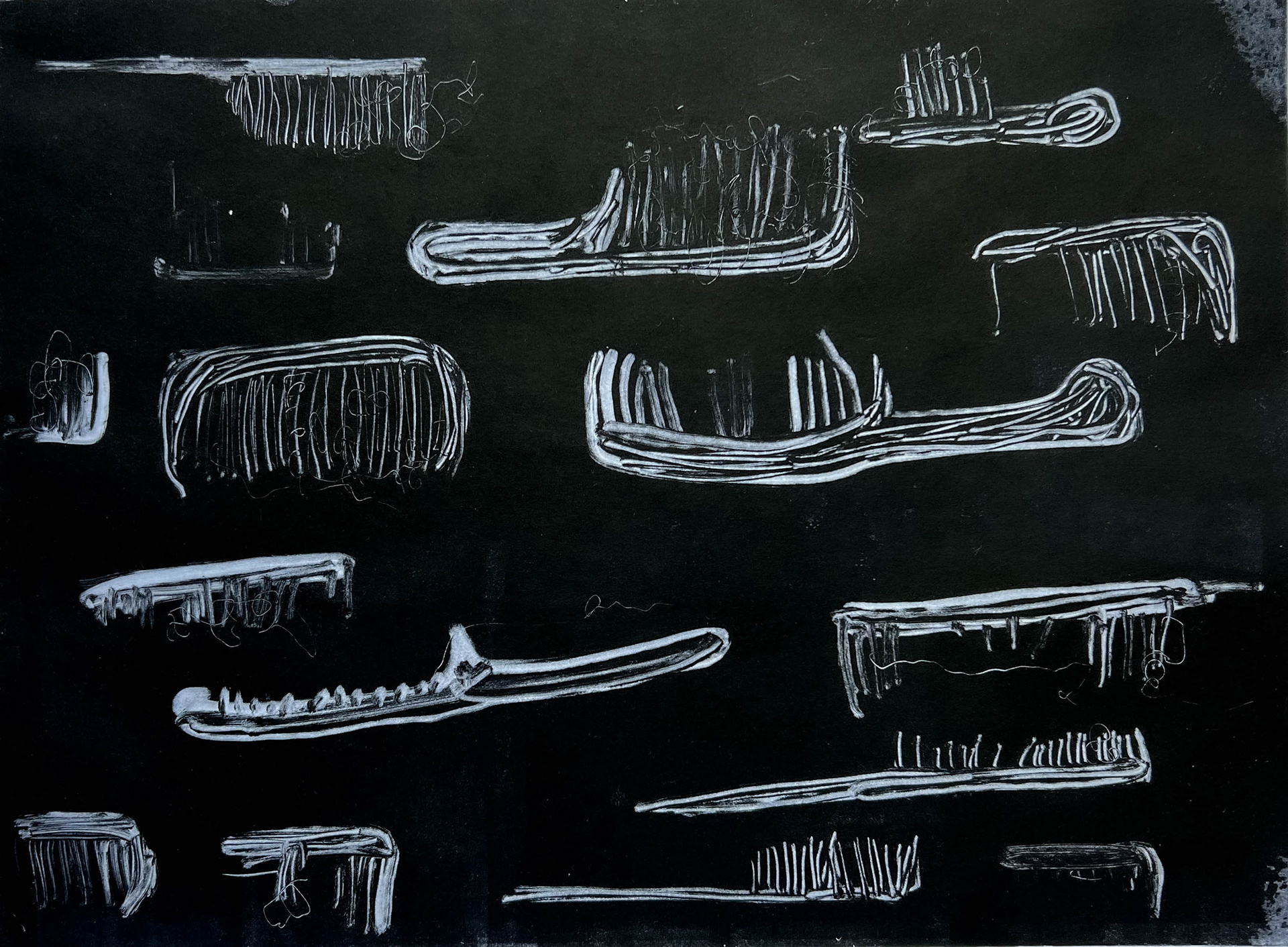 monoprint, 2022, 30 x 50 cm