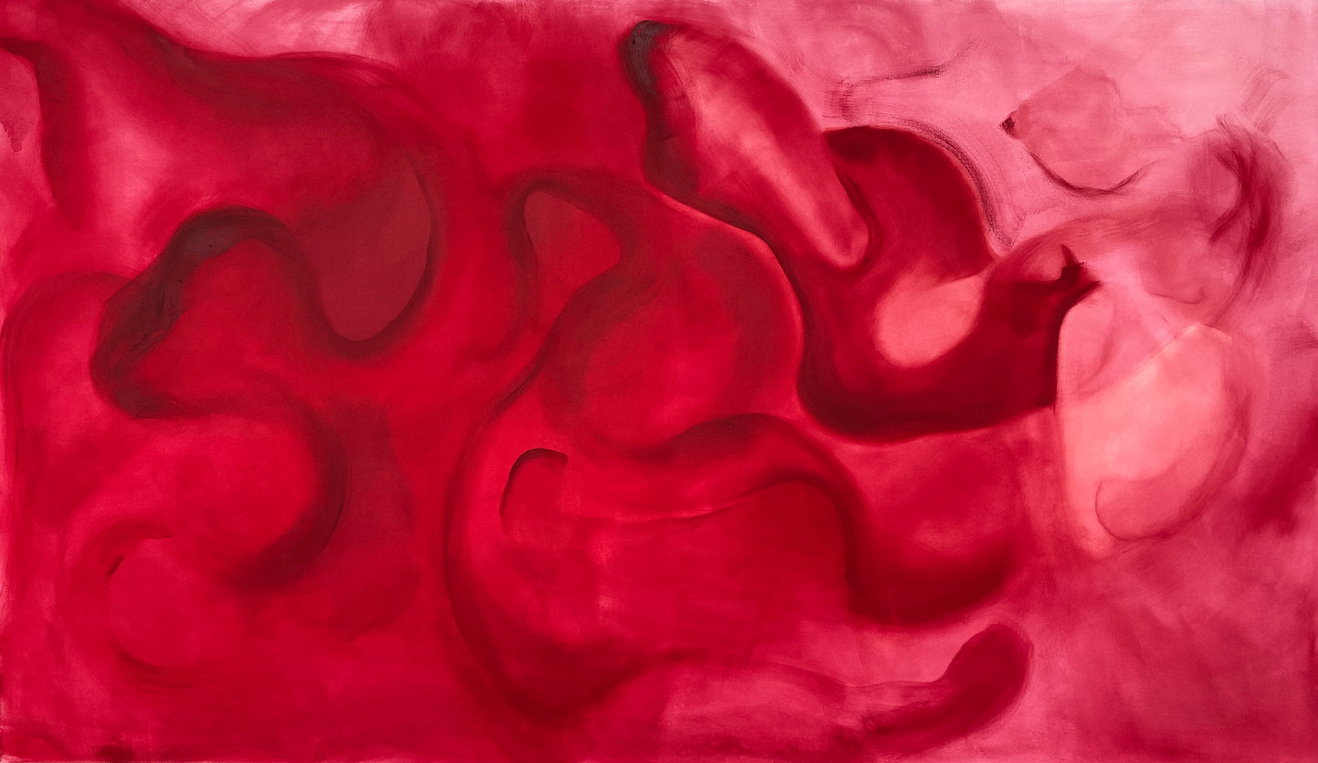 To Await, 2021, painting, oil on canvas, 160 x 270 cm