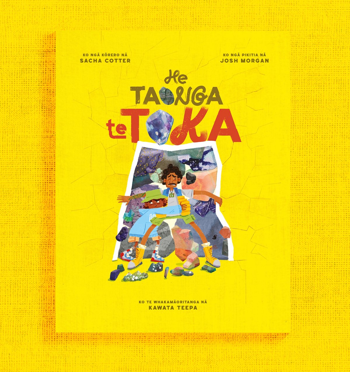 He Taonga te Toka cover type package, 2024. Huia Publishers