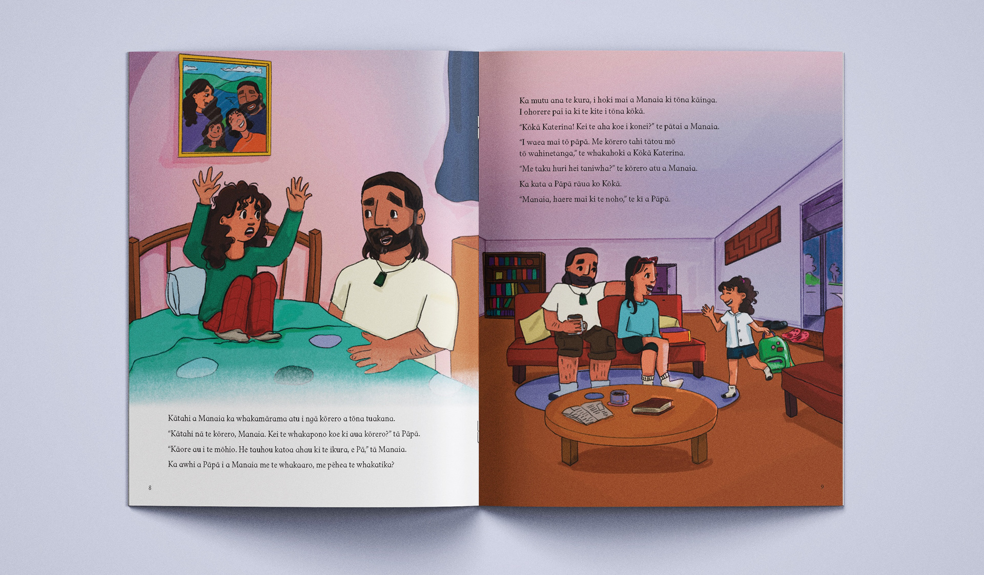 Illustrations for Ngā Kete Kōrero, 2024