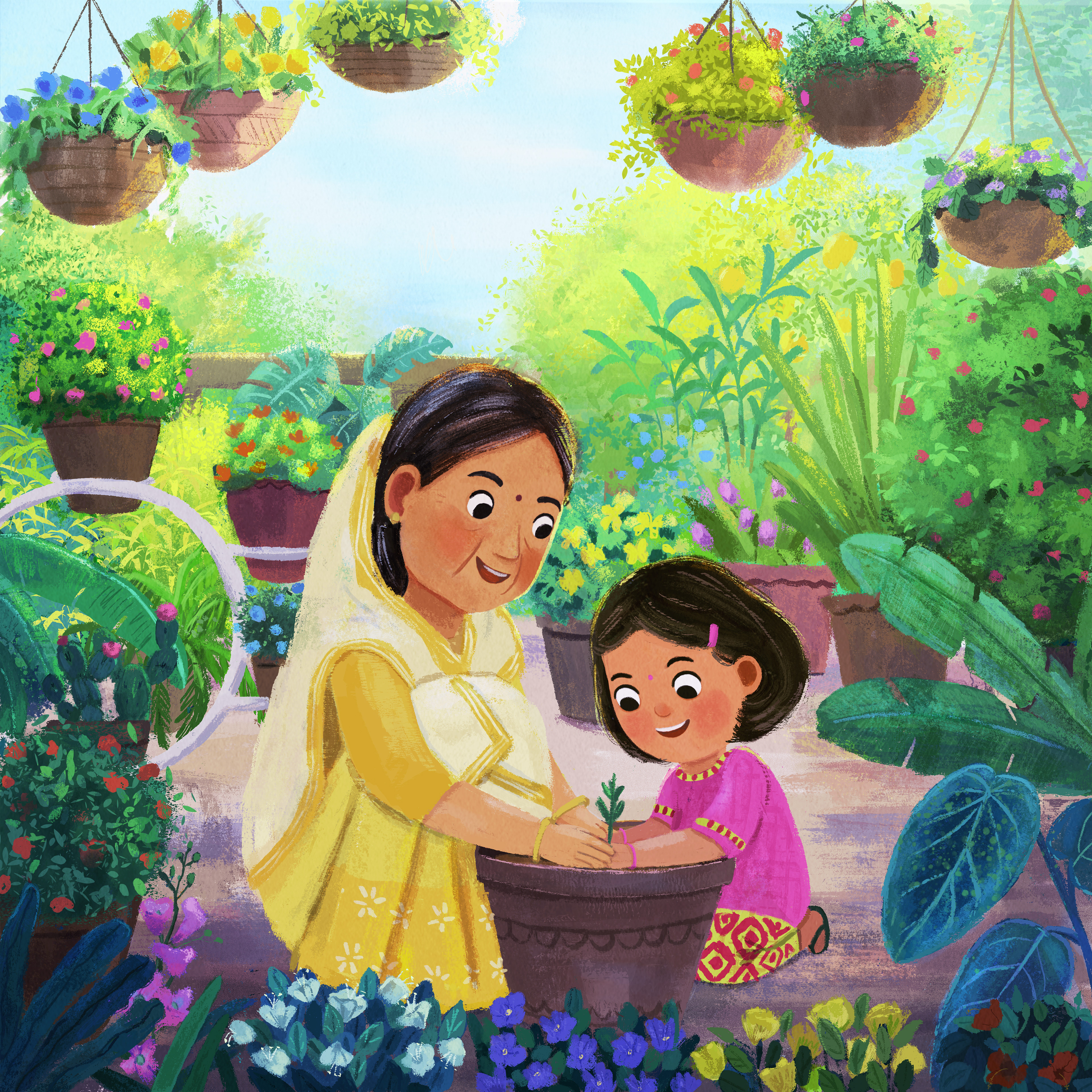 Grandma's terrace garden