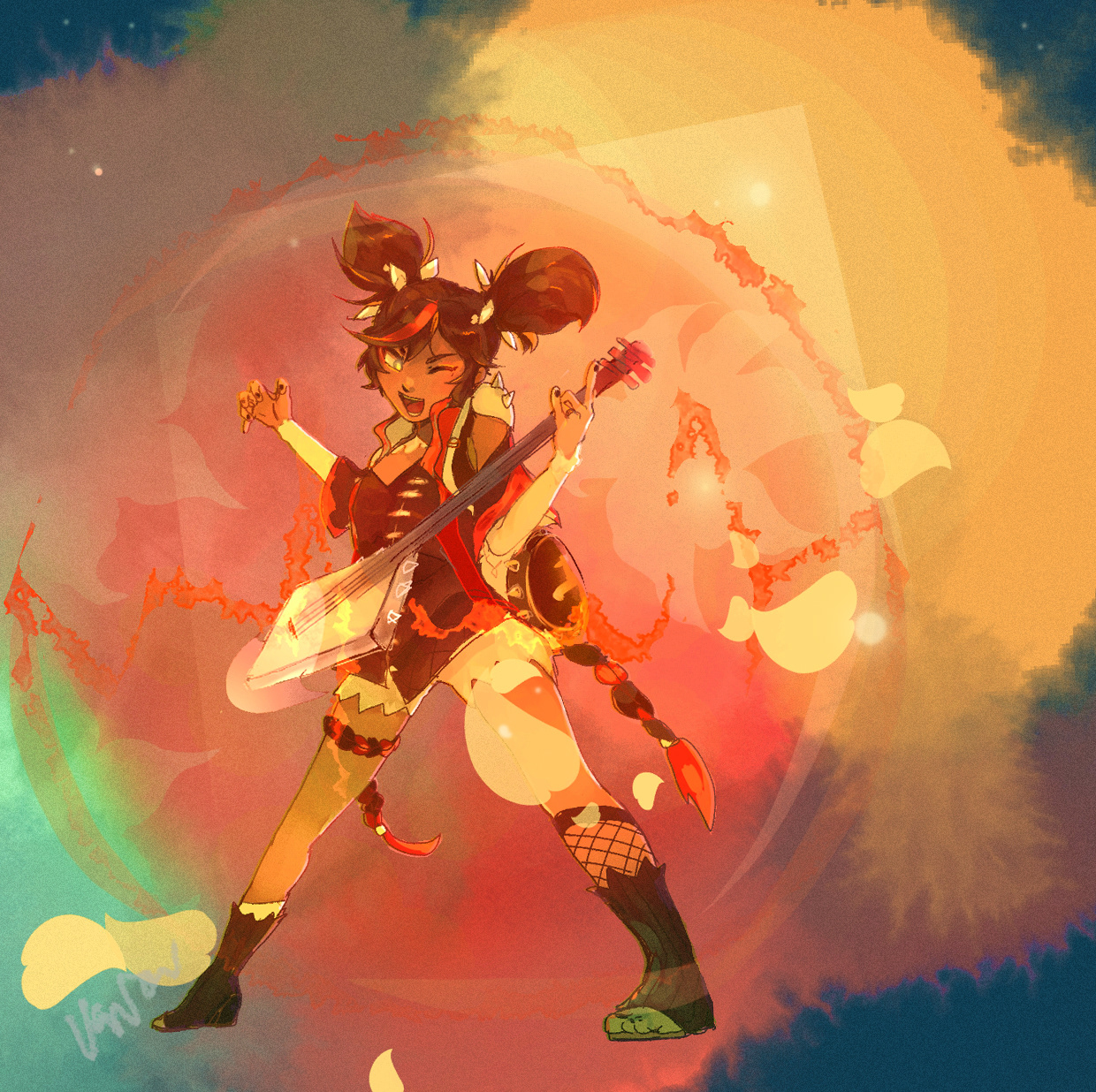 XINYAN ; Clip Studio Paint, Photoshop (4+ hours)