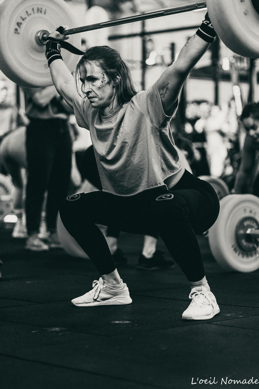 Athlète en plein effort pendant le F**k Cancer Contest au Havre