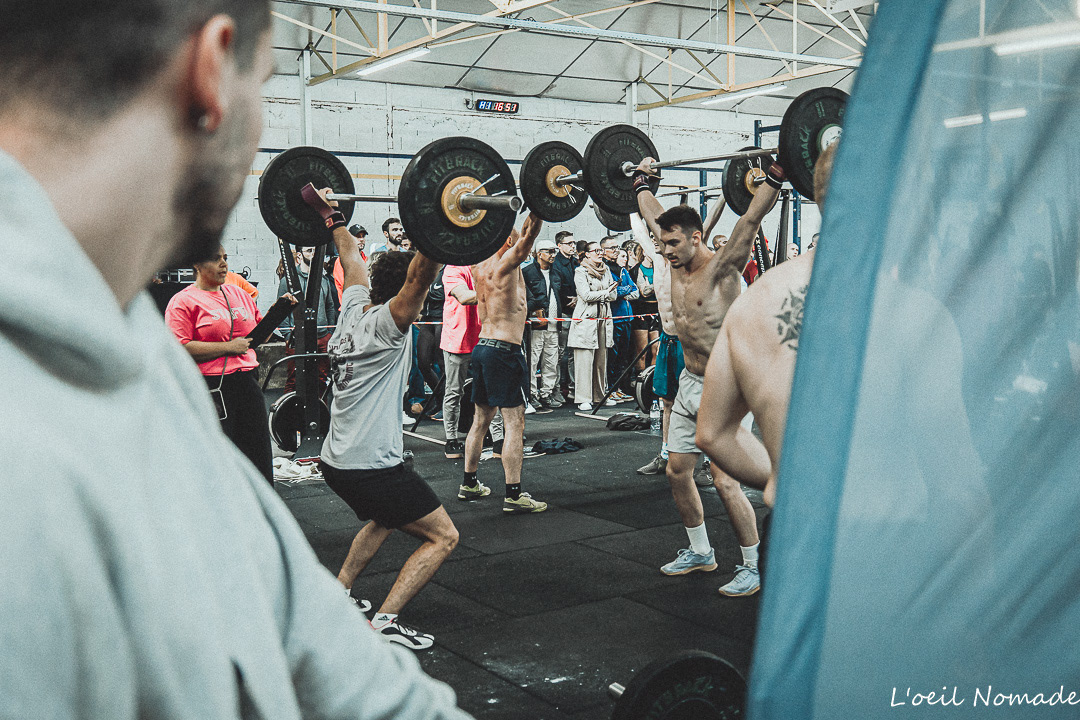 Athlète en plein effort pendant le F**k Cancer Contest au Havre