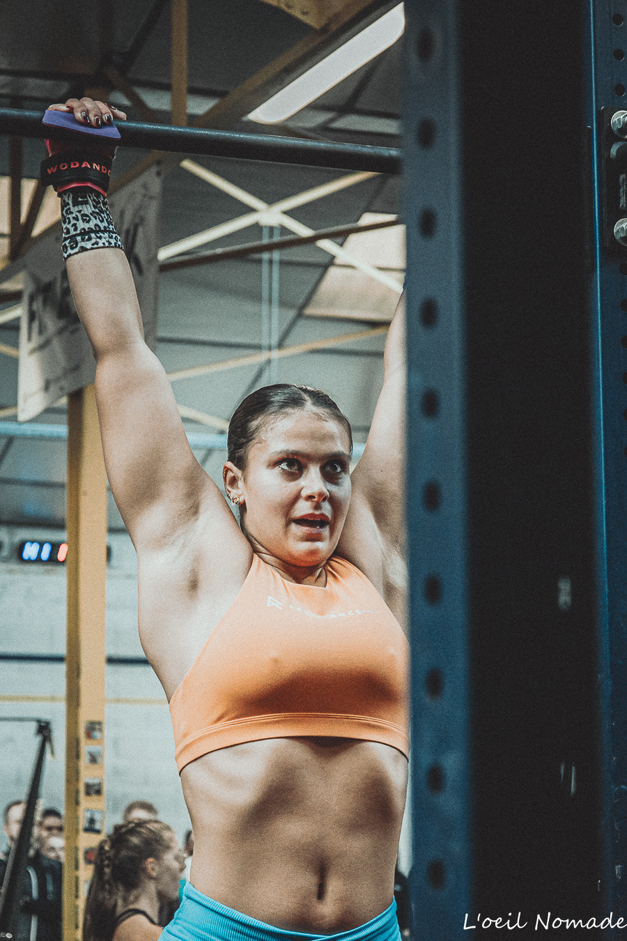 Athlète en plein effort pendant le F**k Cancer Contest au Havre