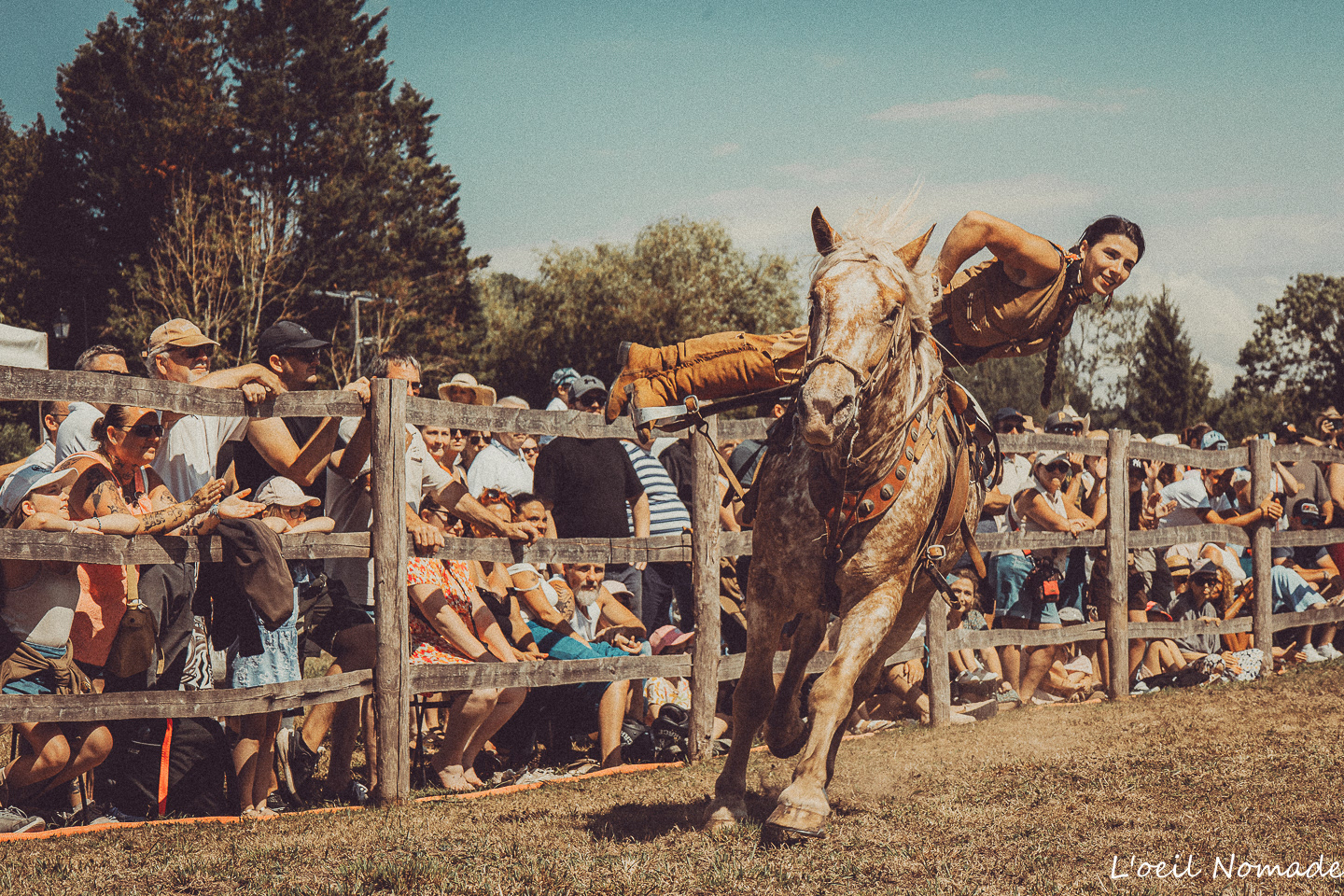 Spectacle western avec chevaux et cascades