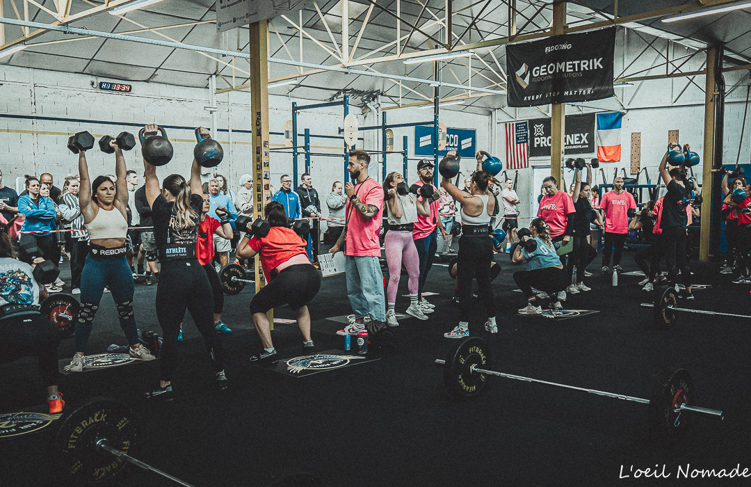 Athlète en plein effort pendant le F**k Cancer Contest au Havre