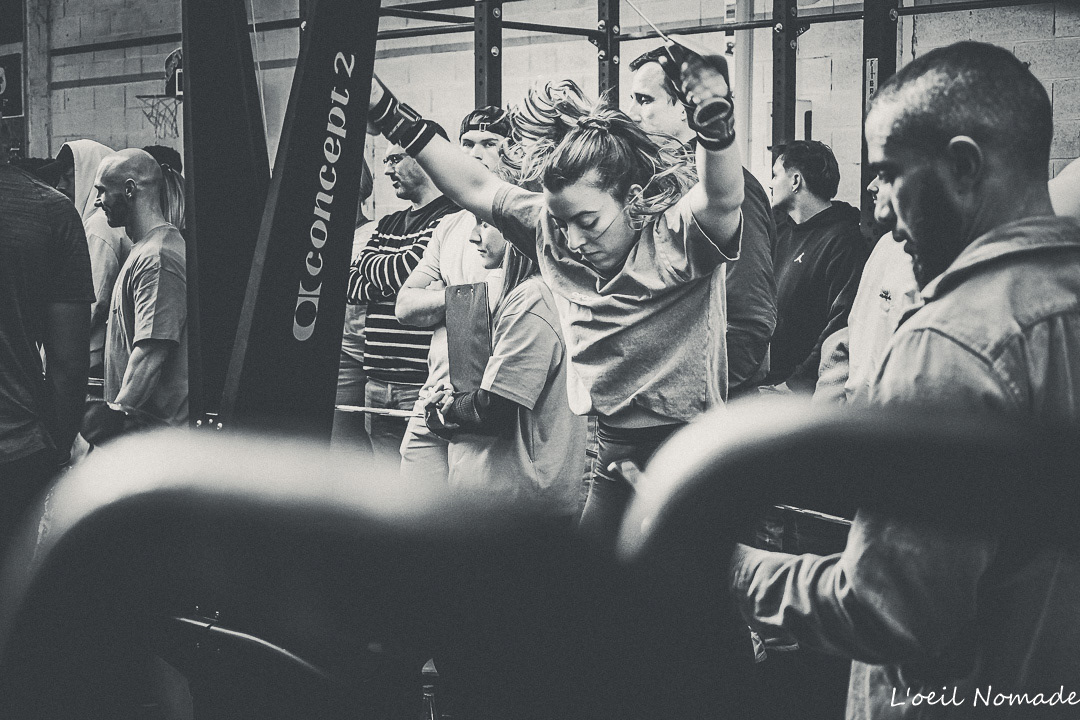 Athlète en plein effort pendant le F**k Cancer Contest au Havre