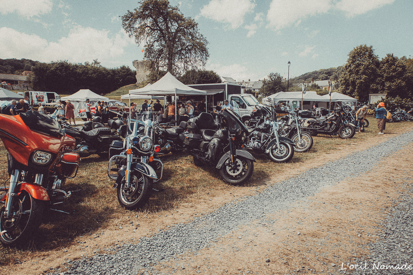 Rassemblement de motos américaines