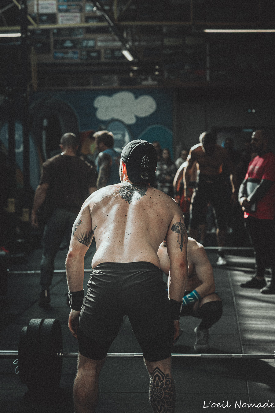 Athlète en plein effort pendant le F**k Cancer Contest au Havre