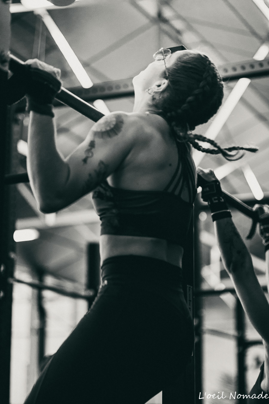 Athlète en plein effort pendant le F**k Cancer Contest au Havre