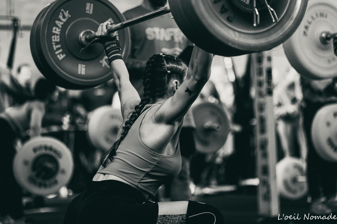 Athlète en plein effort pendant le F**k Cancer Contest au Havre
