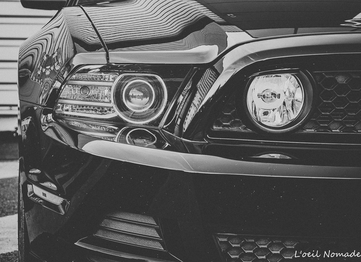 American Muscle : sublimer la puissance et la couleur d'une Mustang lors d'une séance de portrait automobile au Havre.
