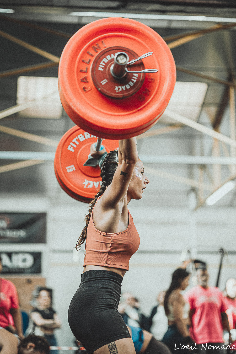 Athlète en plein effort pendant le F**k Cancer Contest au Havre