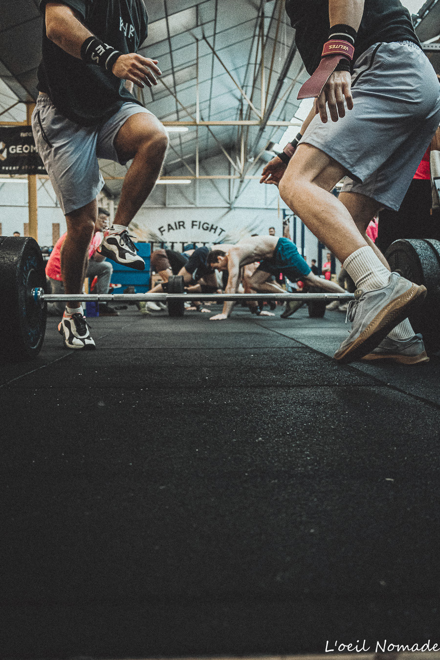 Athlète en plein effort pendant le F**k Cancer Contest au Havre